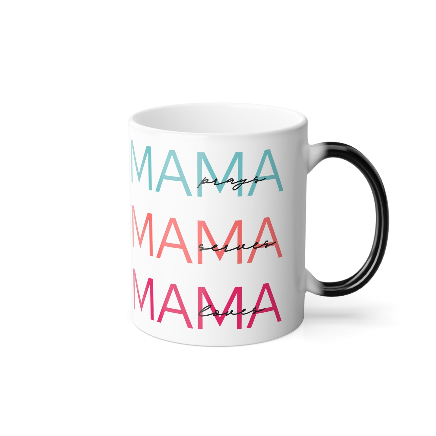 Mama Color Morphing Mug — Heat-Activated Gradient "MAMA" Design, 11oz