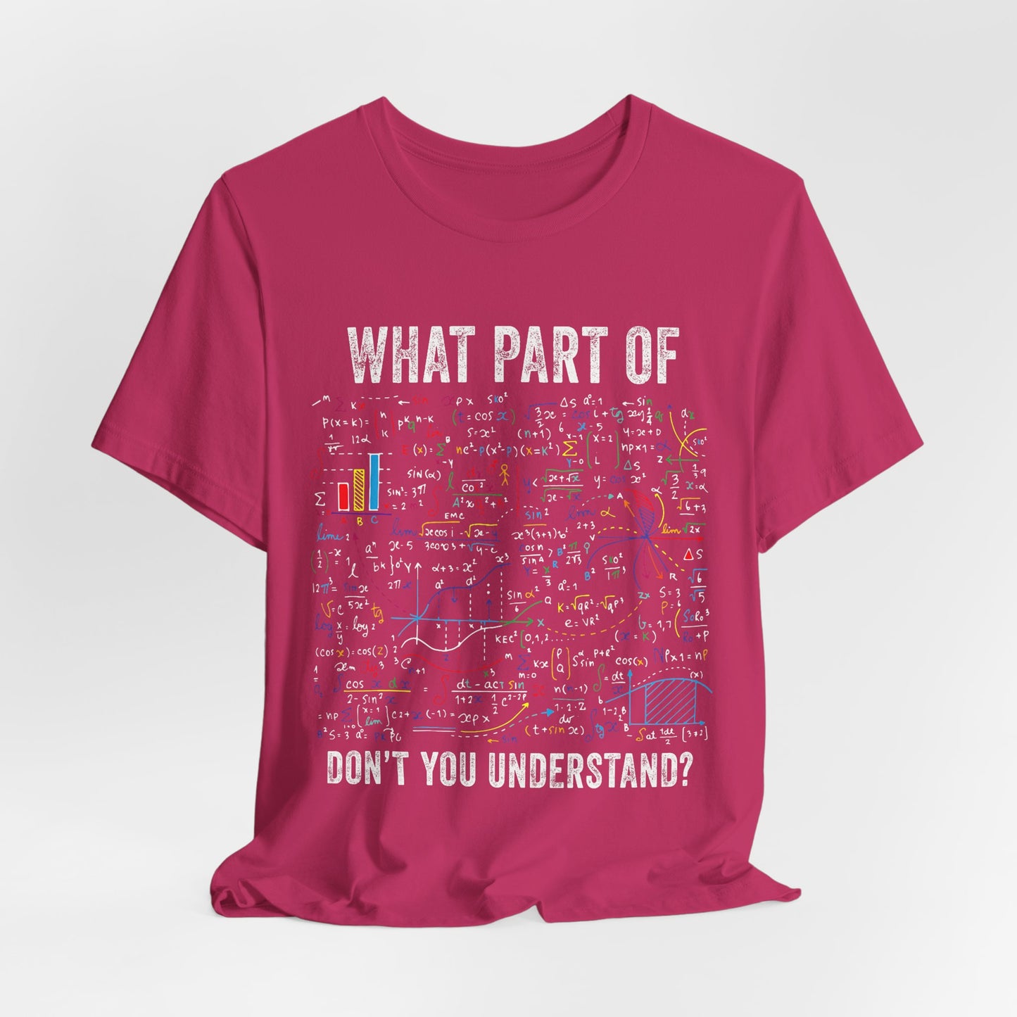 Math Formula T-Shirt — "What Part of Don't You Understand?" Graphic Tee for Scientists & Students