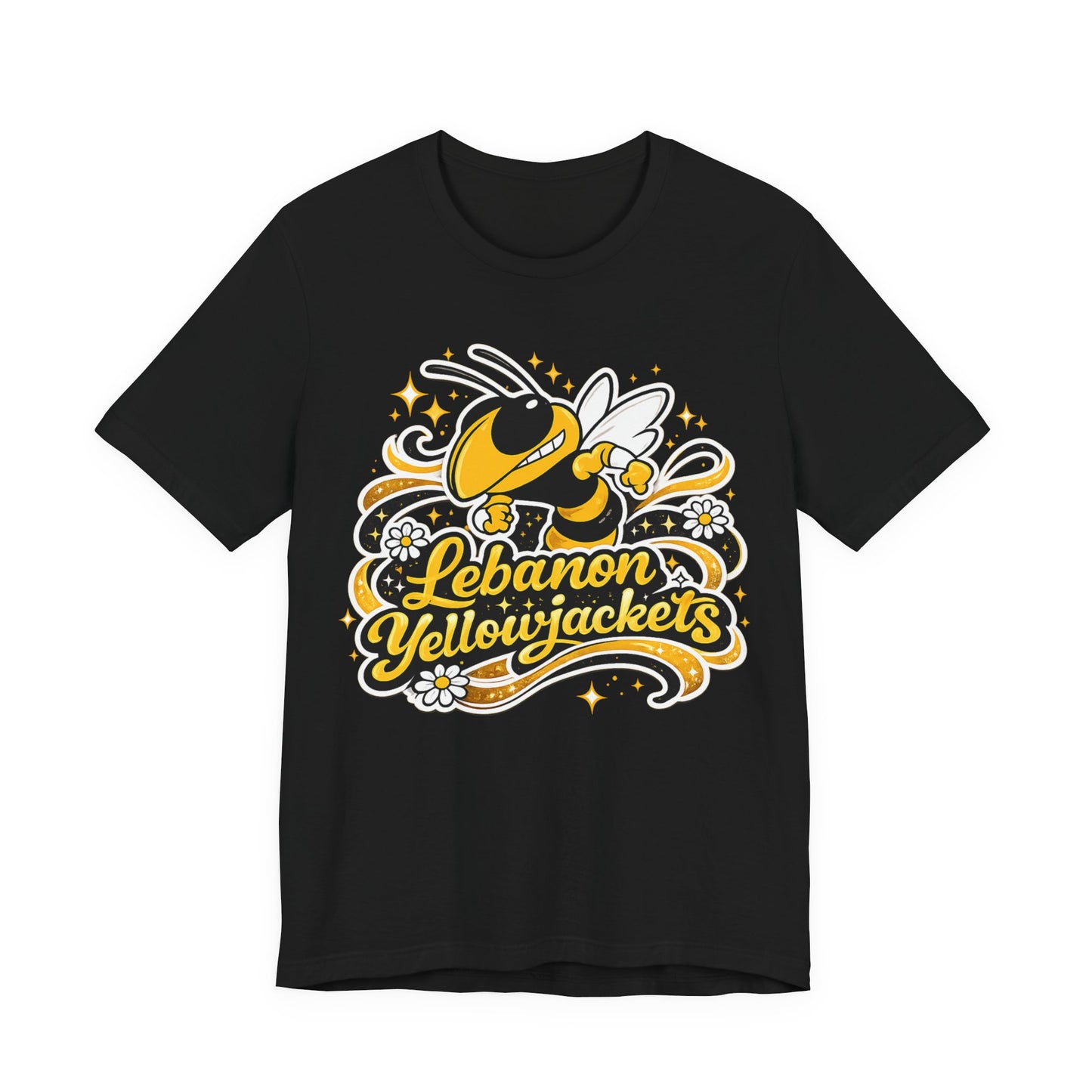 Lebanon Yellowjackets Mascot T-Shirt — Vintage School Spirit Tee