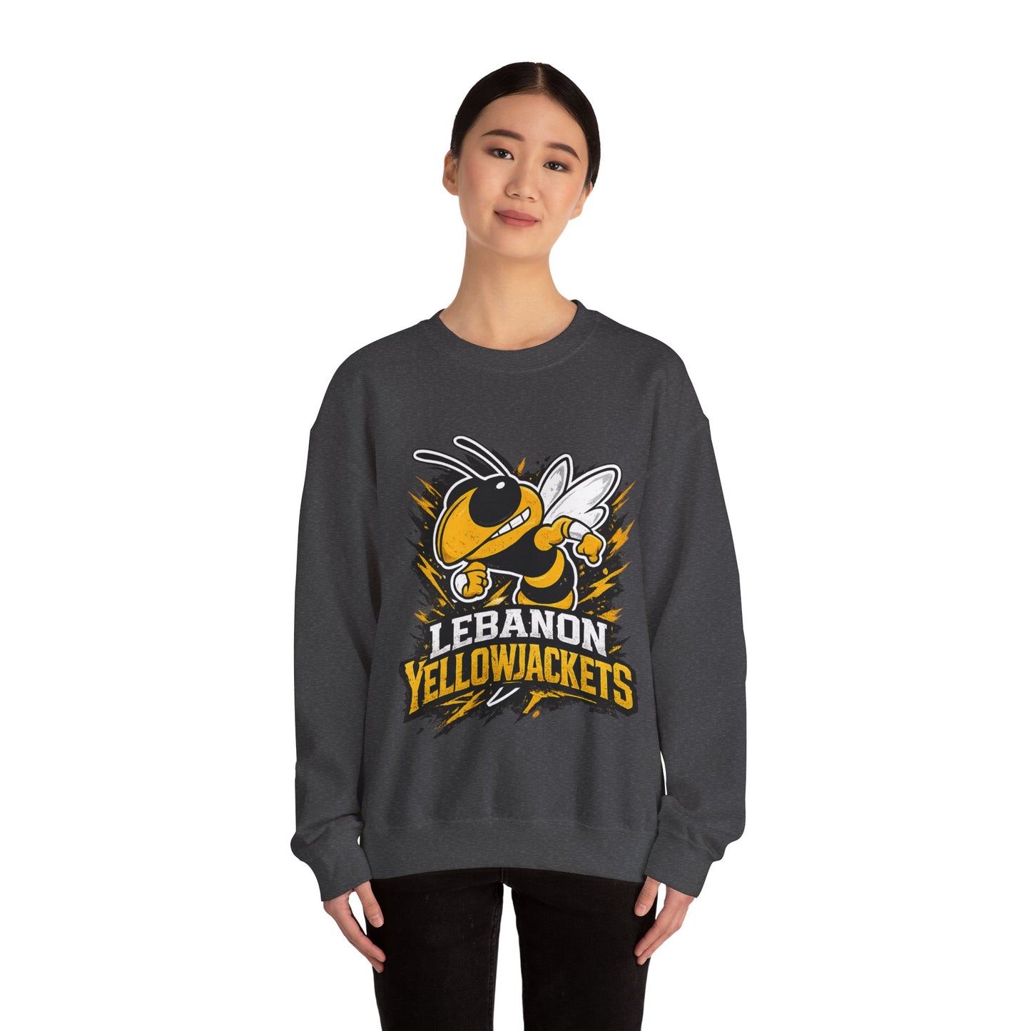 Lebanon Yellowjackets Mascot Crewneck Sweatshirt