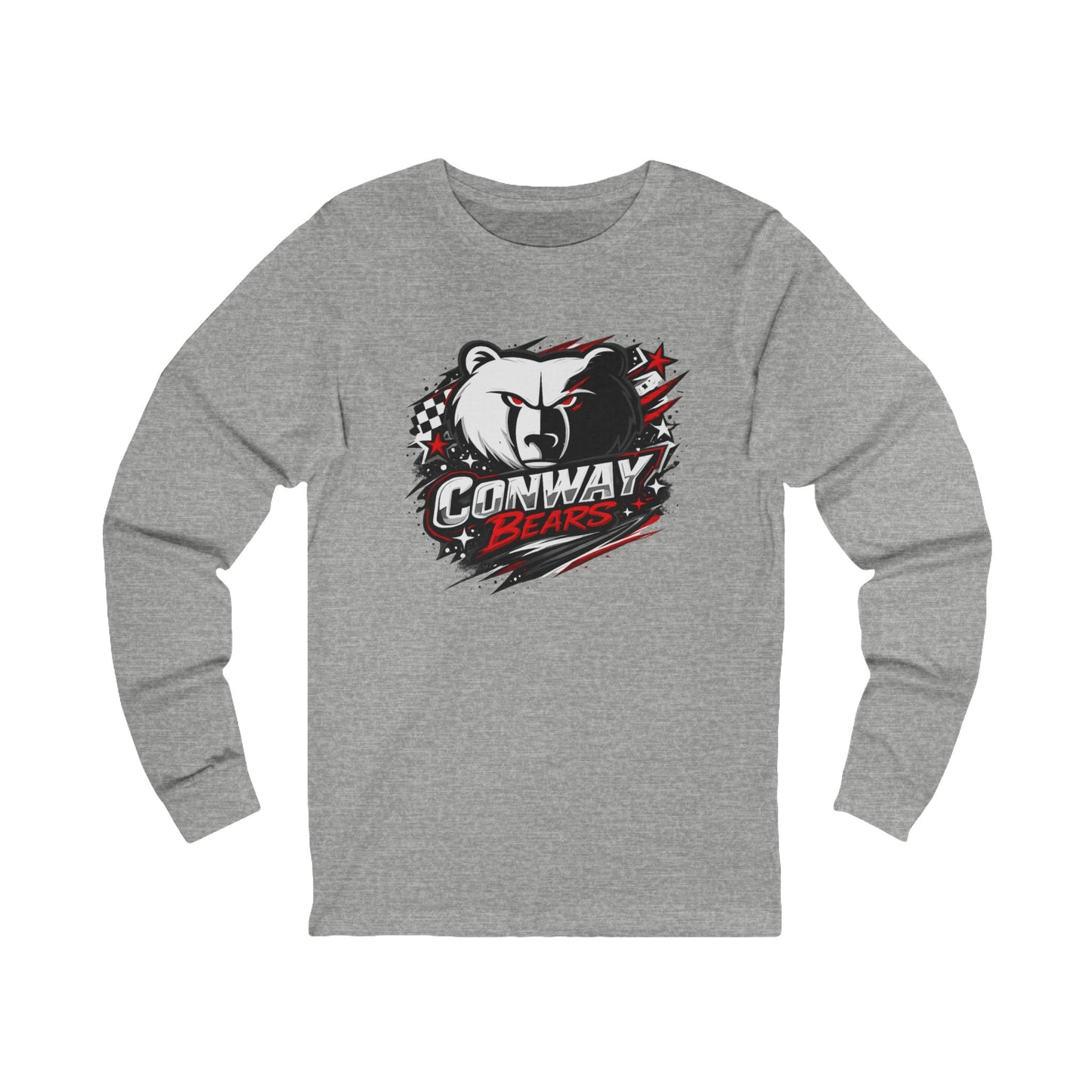 Conway Bears Mascot Long Sleeve Tee — School Spirit Bear Logo
