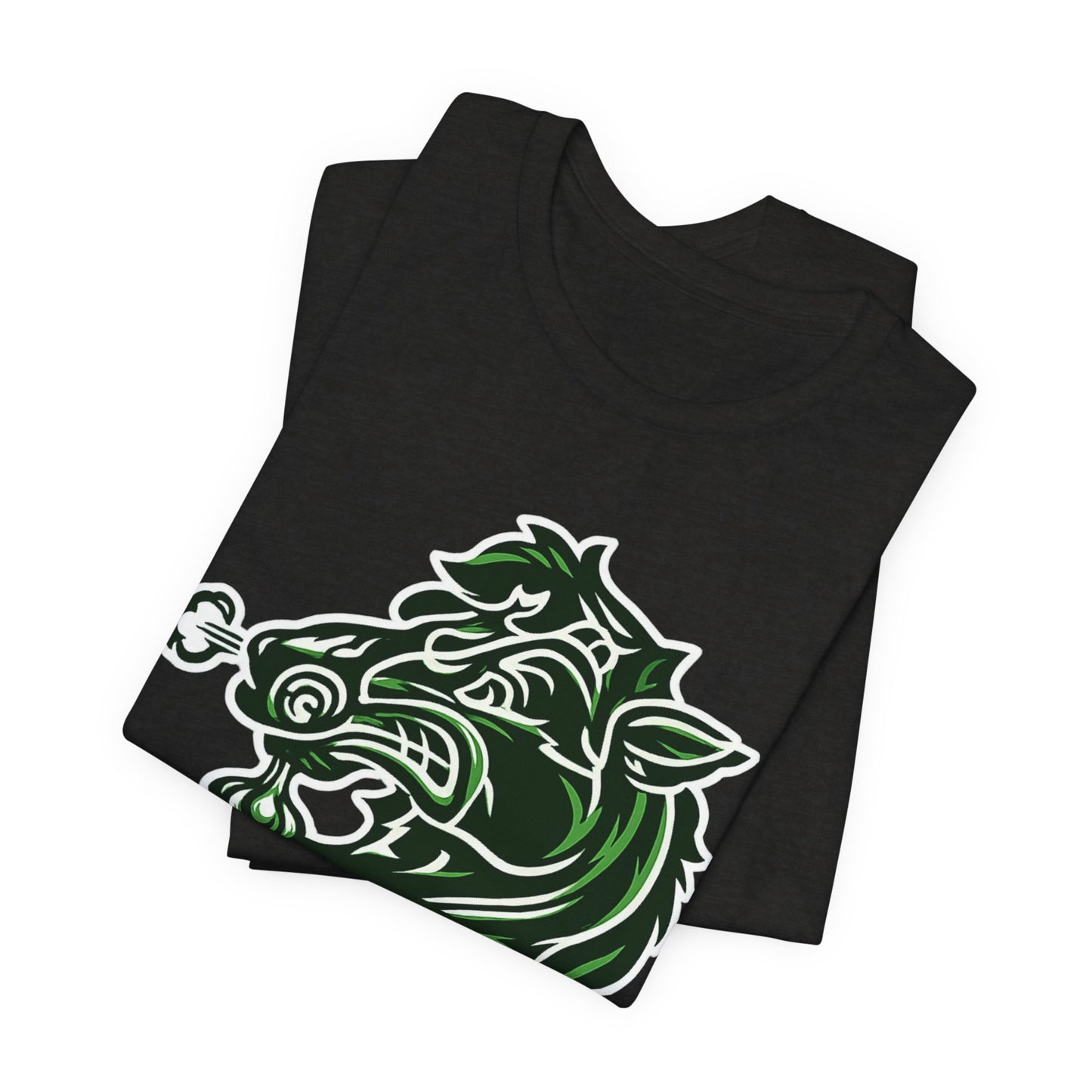 Jeb Buckskins Team Logo T-Shirt — Mascot Sports Tee (White)