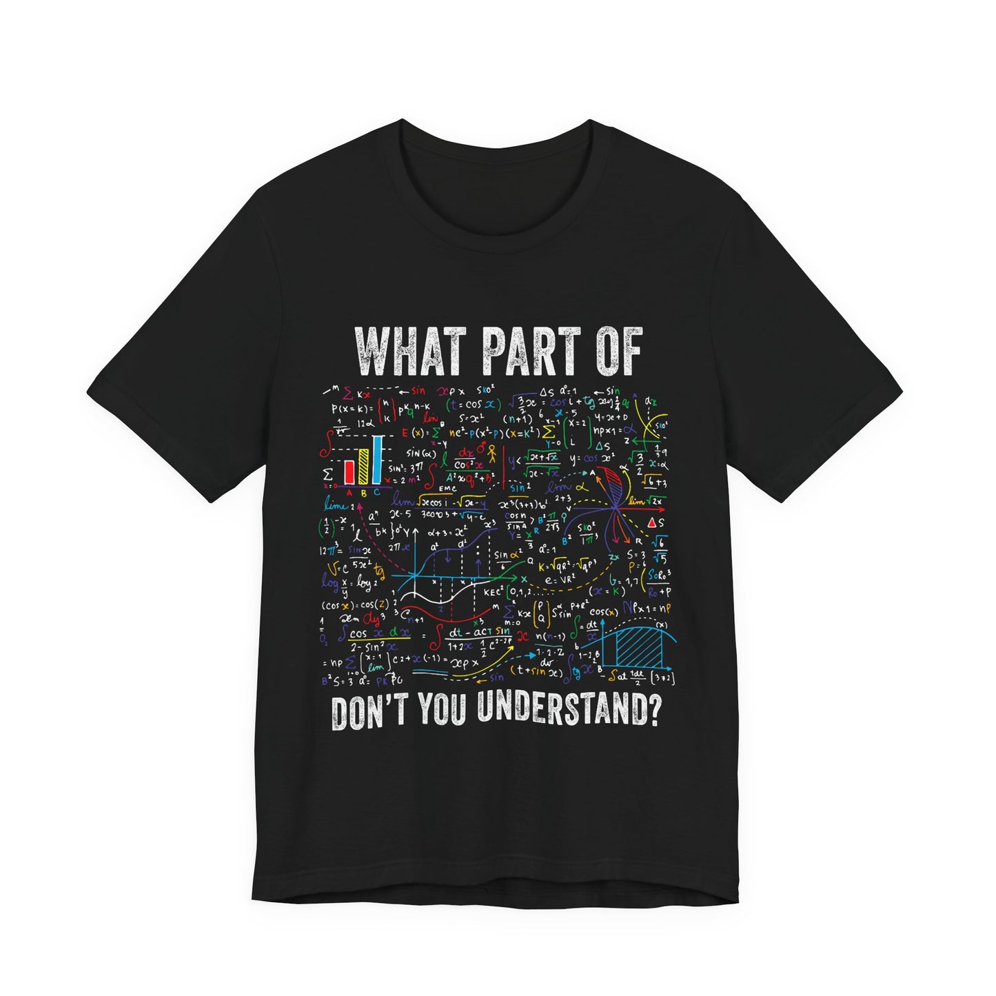 Math Formula T-Shirt — "What Part of Don't You Understand?" Graphic Tee for Scientists & Students