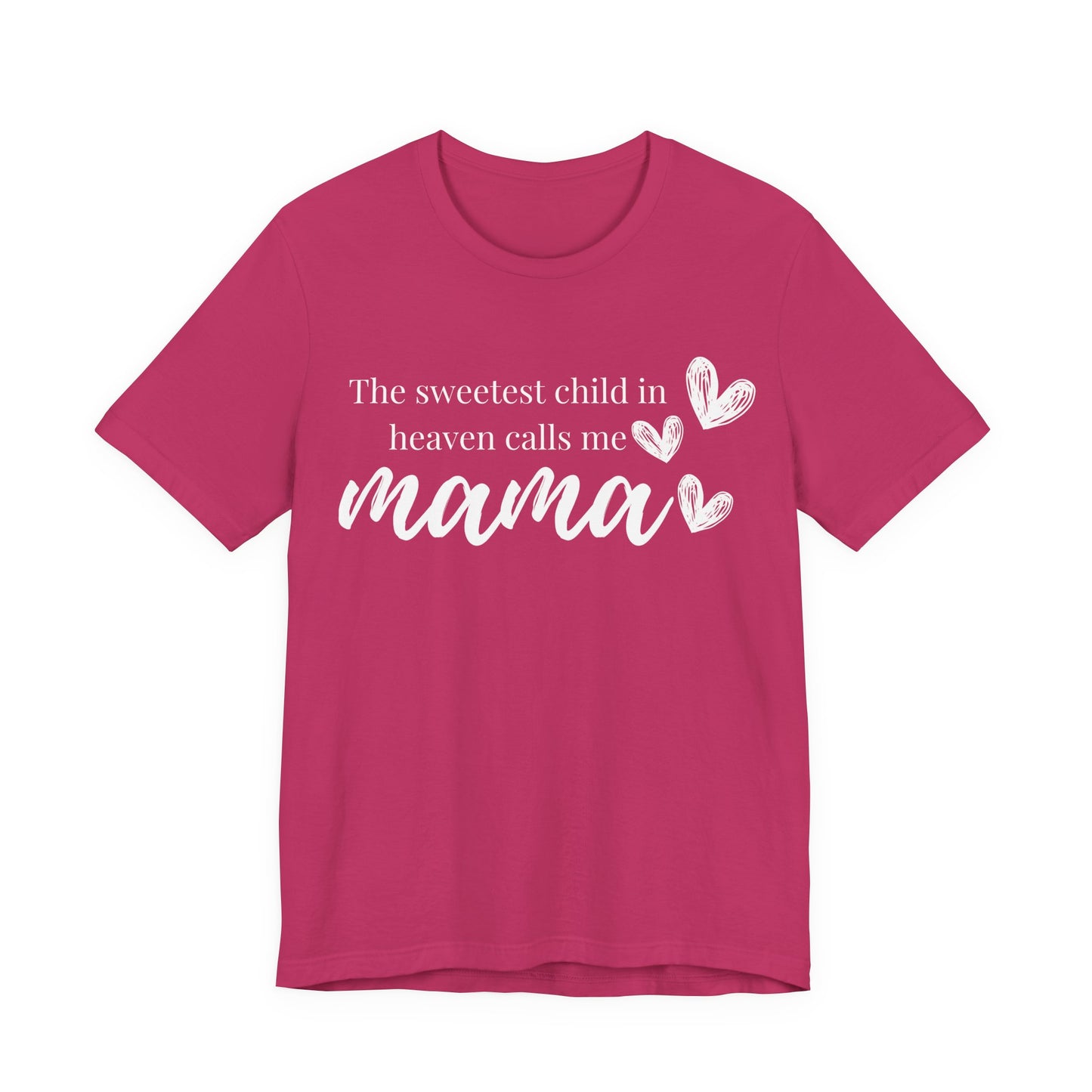 Mama Heart Tee — "mama" Script Mother's Day Pink Shirt