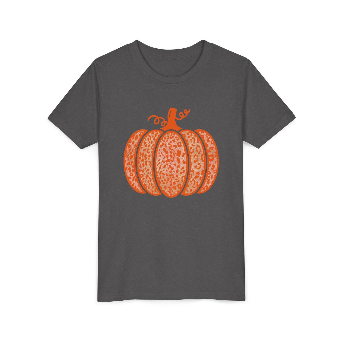 Pumpkin Print Youth Tee, Fall Apparel, Kids Pumpkin T-Shirt, Autumn Casual Wear, Seasonal Top