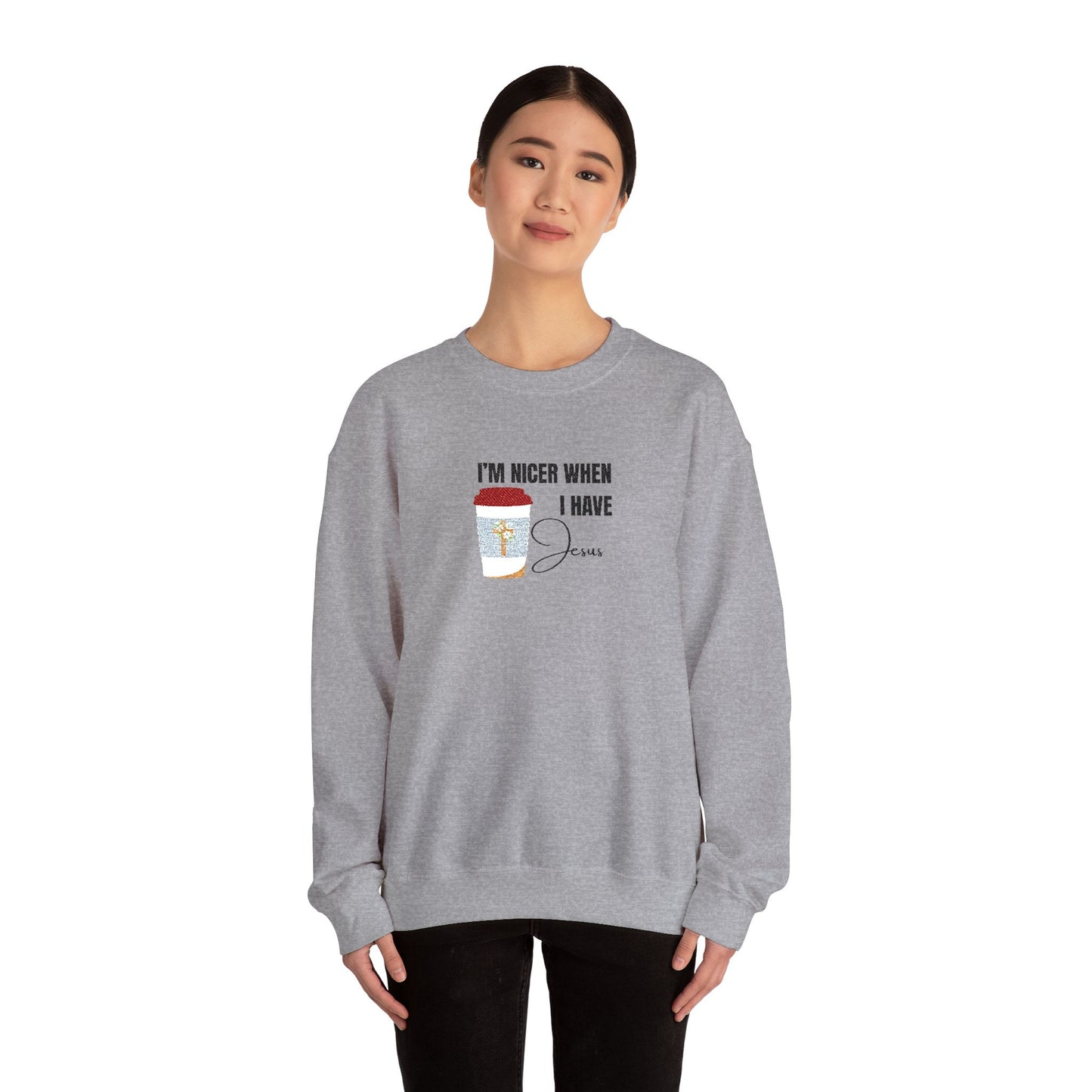 "I'm Nicer When I Have Jesus" Sweater