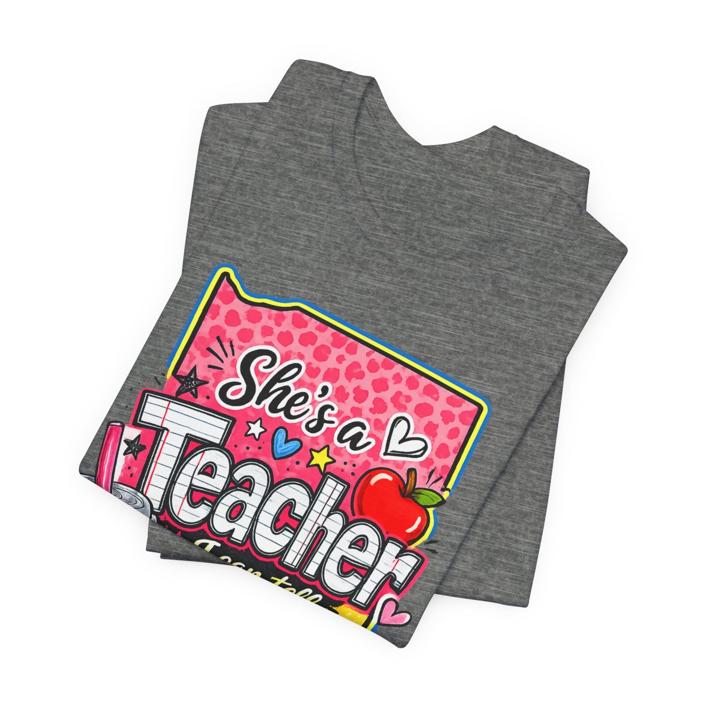 She’s an Indiana Teacher I Can Tell T-Shirt — Cute Gift Tee for Female Teachers
