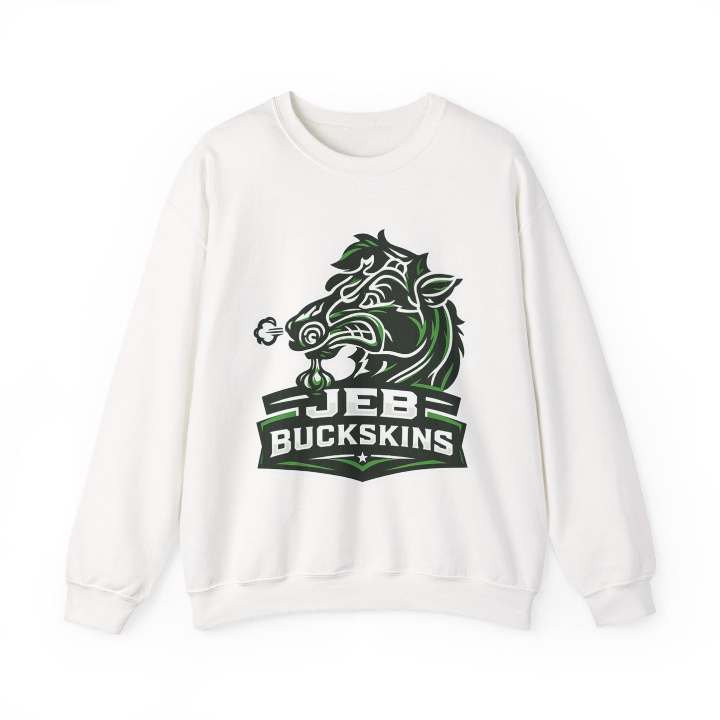 JEB Buckskins Crewneck Sweatshirt – Wild Boar Mascot Graphic