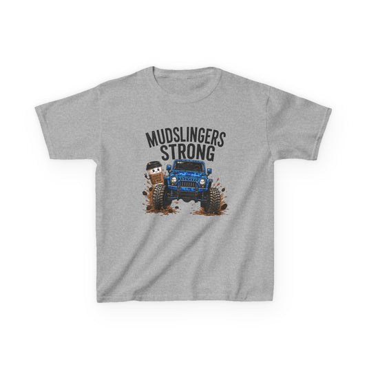 Mudslngers Strong Kids Tee – Off-Road Truck Dirt Splash Shirt