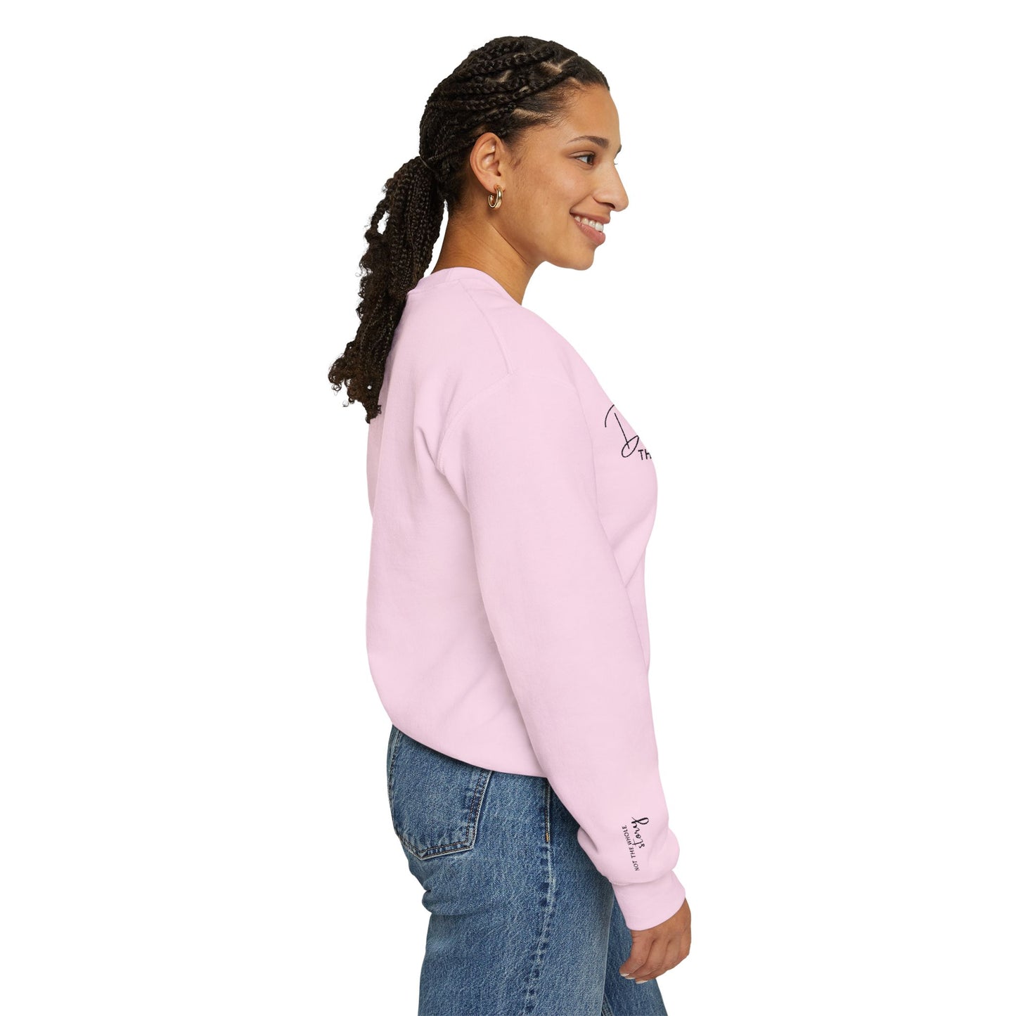 Crewneck Sweatshirt — "Darling, This Is Just a Chapter" Minimal Script Pullover