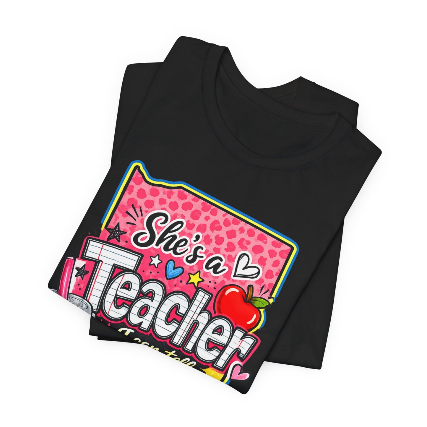 She’s an Indiana Teacher I Can Tell T-Shirt — Cute Gift Tee for Female Teachers