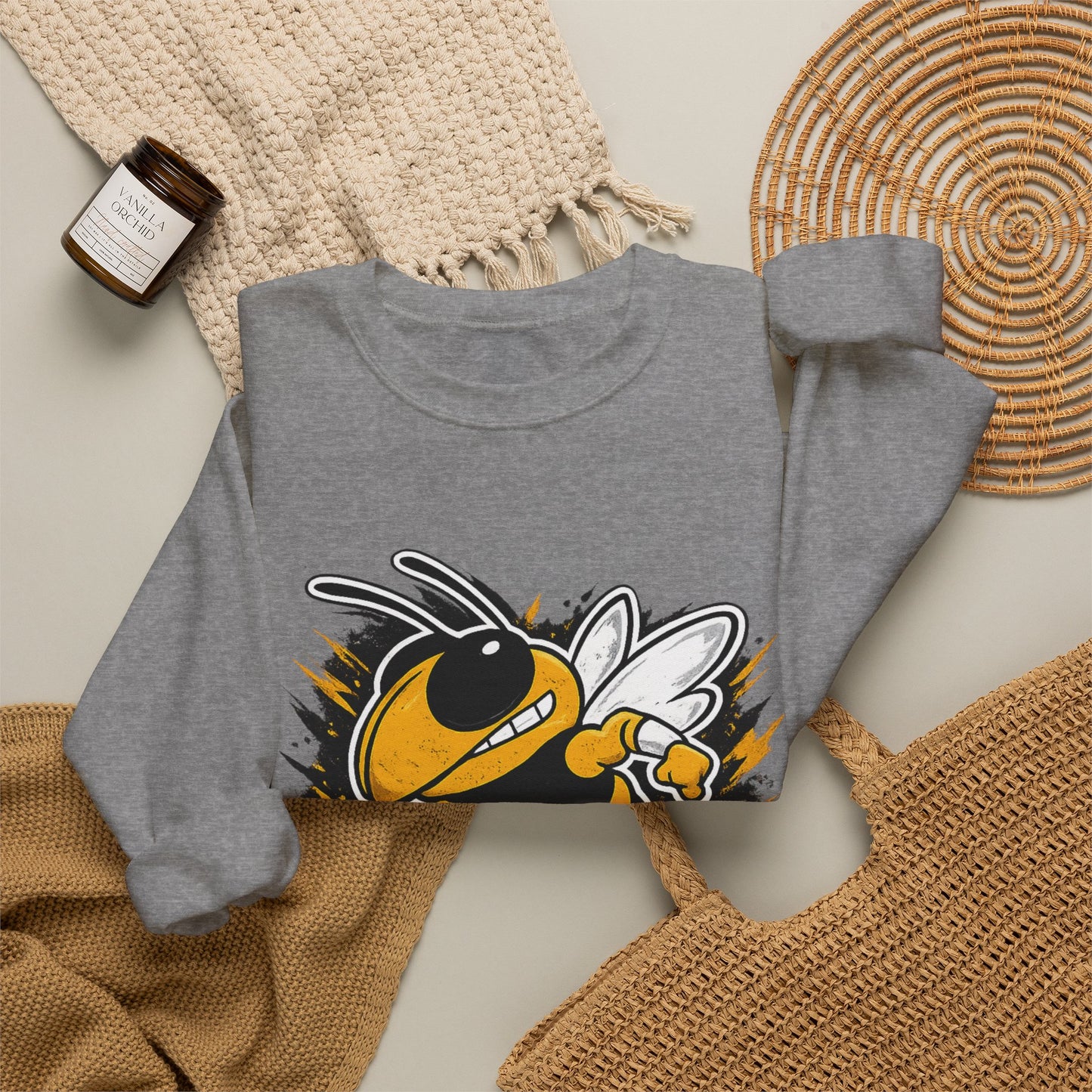 Lebanon Yellowjackets Mascot Crewneck Sweatshirt